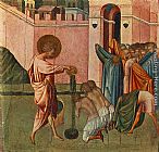 Giovanni di Paolo St Ansanus Baptizing painting